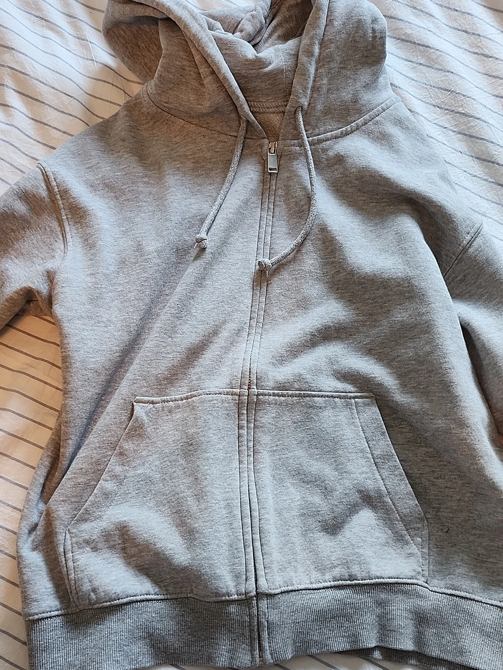 H&M Light Grey Zip Hoodie - Picture 5 of 5